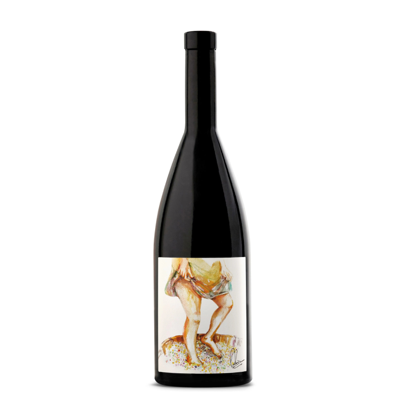 Woman in the wine press